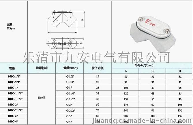 弯通防爆穿线盒DN25